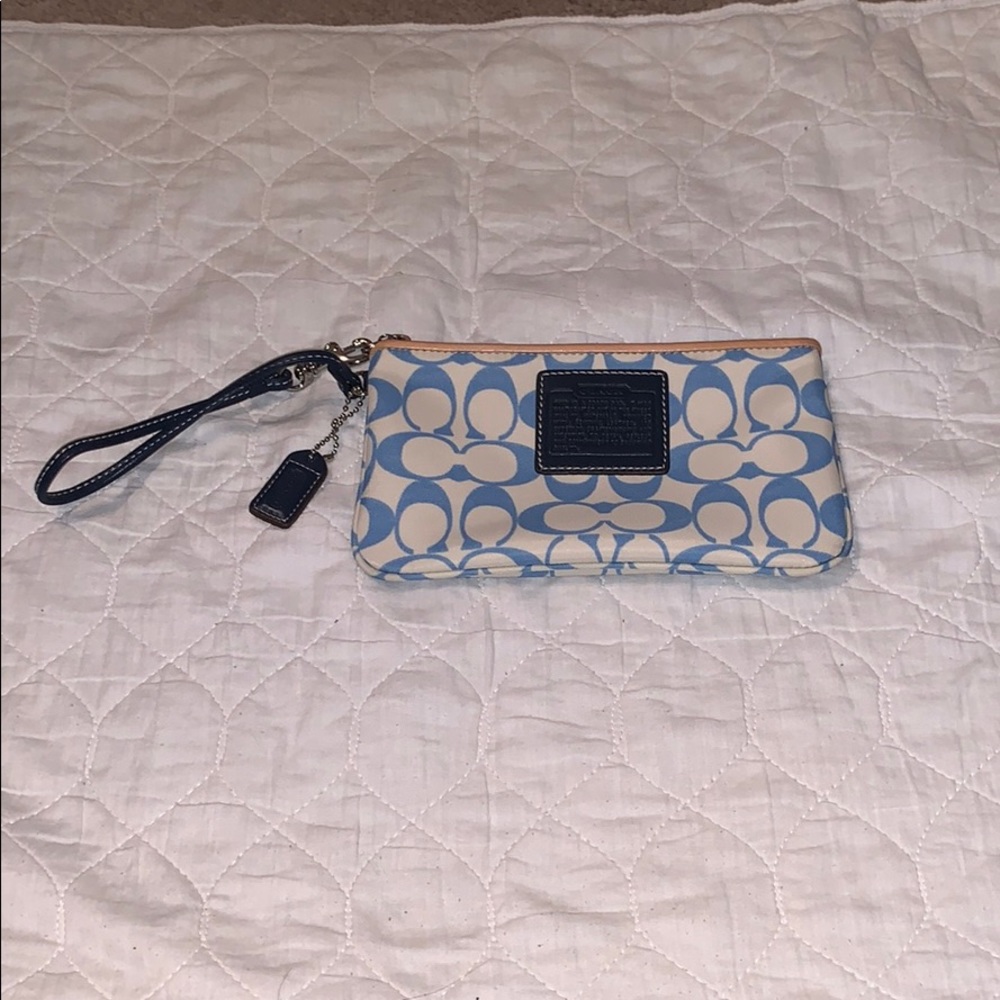 Coach signature wristlet